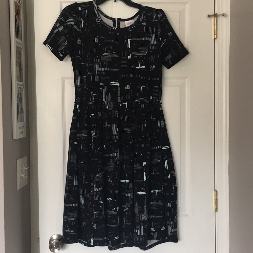 Black/Mint Pocket Dress